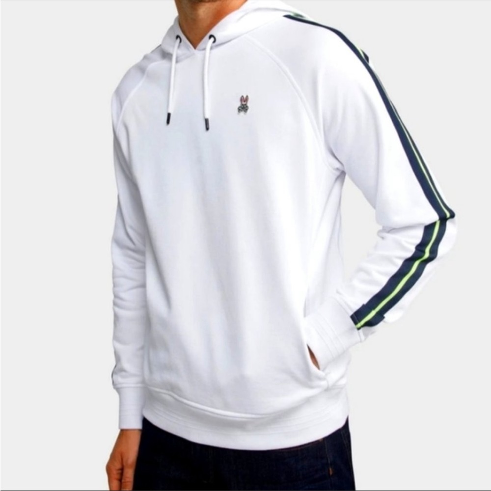 Psycho Bunny Alport Stripe Hoodie sz M